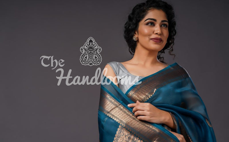 Pure Kora Handloom Banarasi Saree - The Handlooms