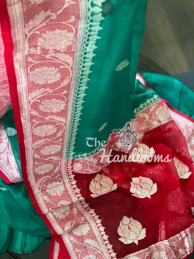 Pure Georgette Banarasi Saree - The Handlooms