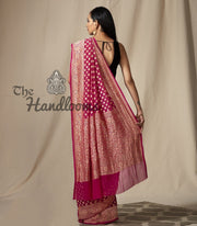 Khaddi Georgette Banarasi Saree -  Gold zari - The Handlooms