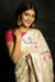 Tussar Georgette Handloom Banarasi Saree - All over Jaal work with meenakari - The Handlooms