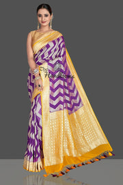 Khaddi Georgette Handloom Banarasi Saree - The Handlooms