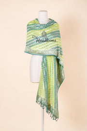 Pure Khaddi Georgette Dupatta - water zari - The Handlooms