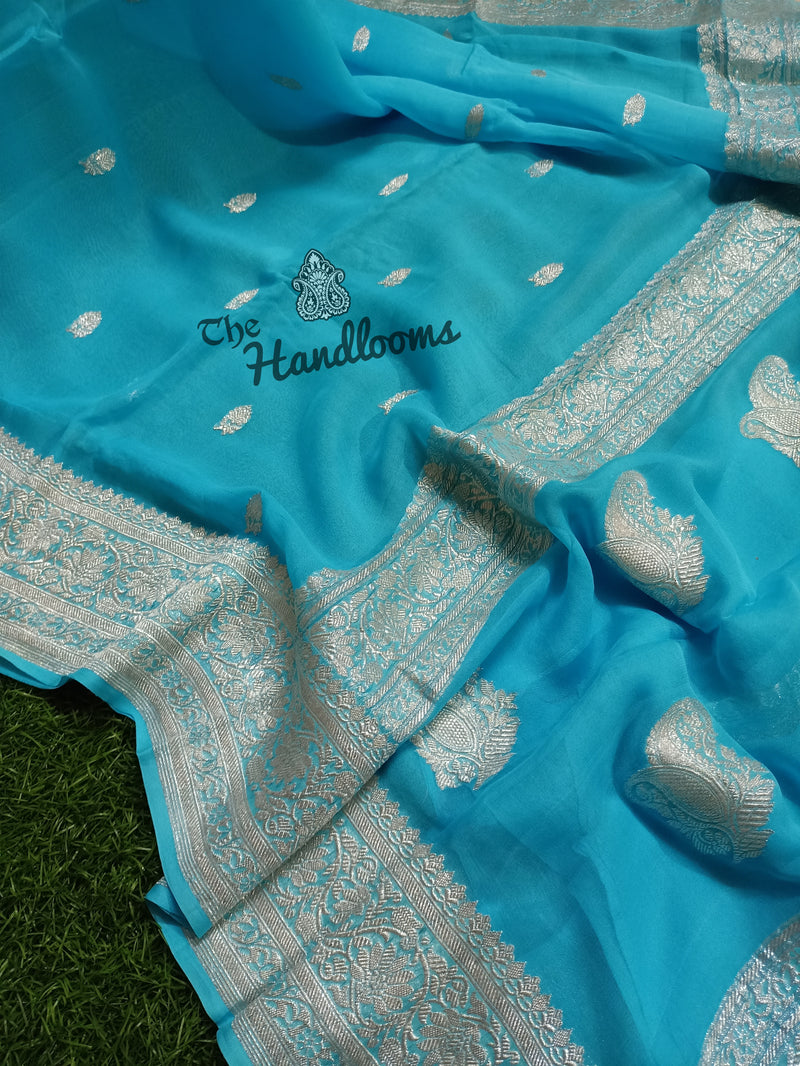 Pure Georgette Banarasi Saree - The Handlooms