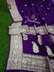 Pure Georgette Banarasi Saree - The Handlooms