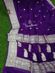 Pure Georgette Banarasi Saree - The Handlooms