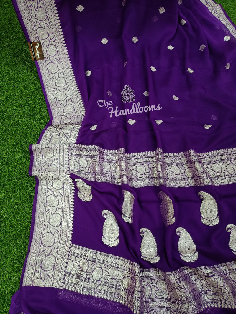 Pure Georgette Banarasi Saree - The Handlooms
