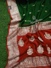 Pure Georgette Banarasi Saree - The Handlooms