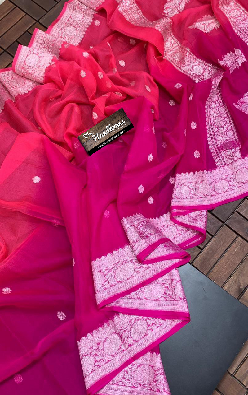 Pure Georgette Banarasi Saree - The Handlooms