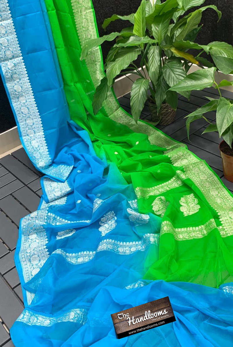 Pure Georgette Banarasi Saree - The Handlooms
