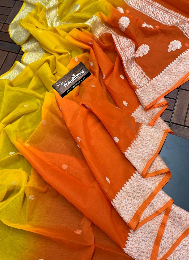 Pure Georgette Banarasi Saree - The Handlooms