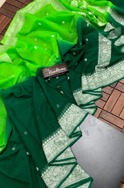 Pure Georgette Banarasi Saree - The Handlooms