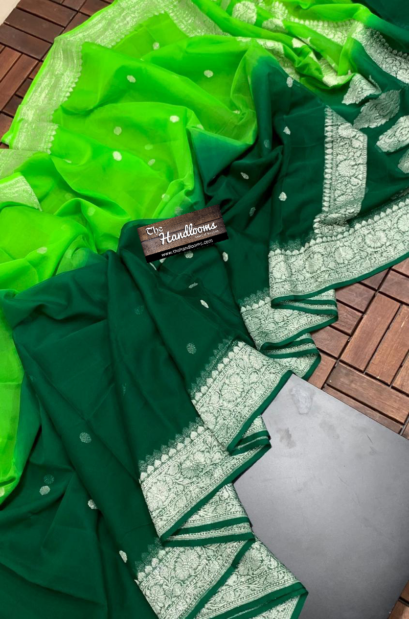 Pure Georgette Banarasi Saree - The Handlooms