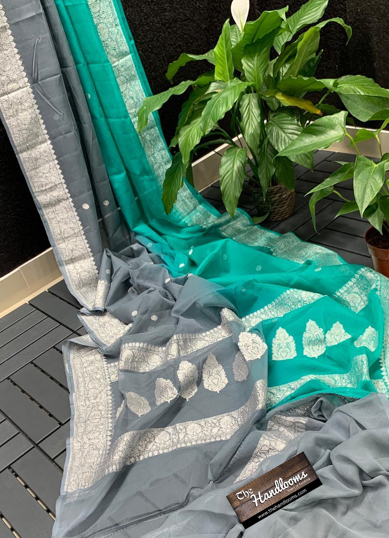 Pure Georgette Banarasi Saree - The Handlooms