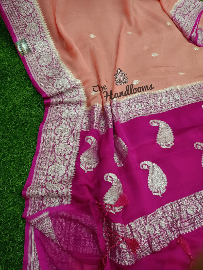 Pure Georgette Banarasi Saree - The Handlooms