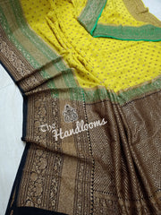 Khaddi Georgette Banarasi Saree -  Antique zari - The Handlooms