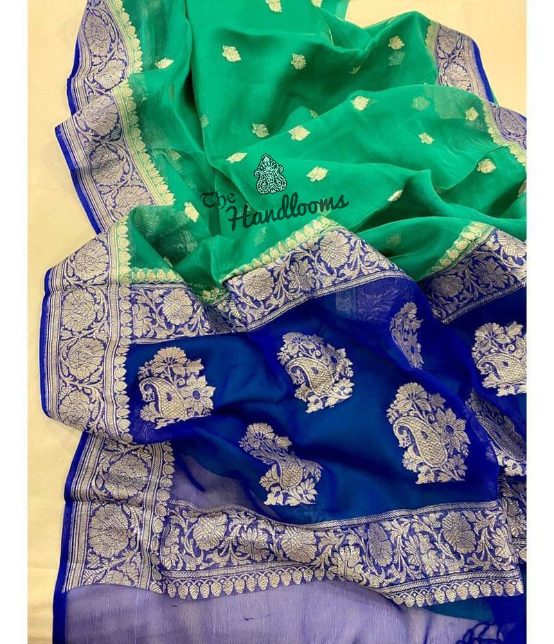 Pure Georgette Banarasi Saree - The Handlooms