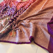 Pure Chiffon Khaddi Banarasi Saree - The Handlooms