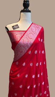 Pure Chiffon Khaddi Banarasi Saree - The Handlooms