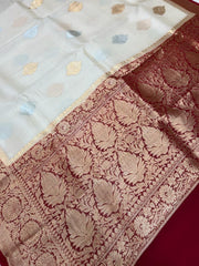 Pure Kora Handloom Banarasi Saree - The Handlooms