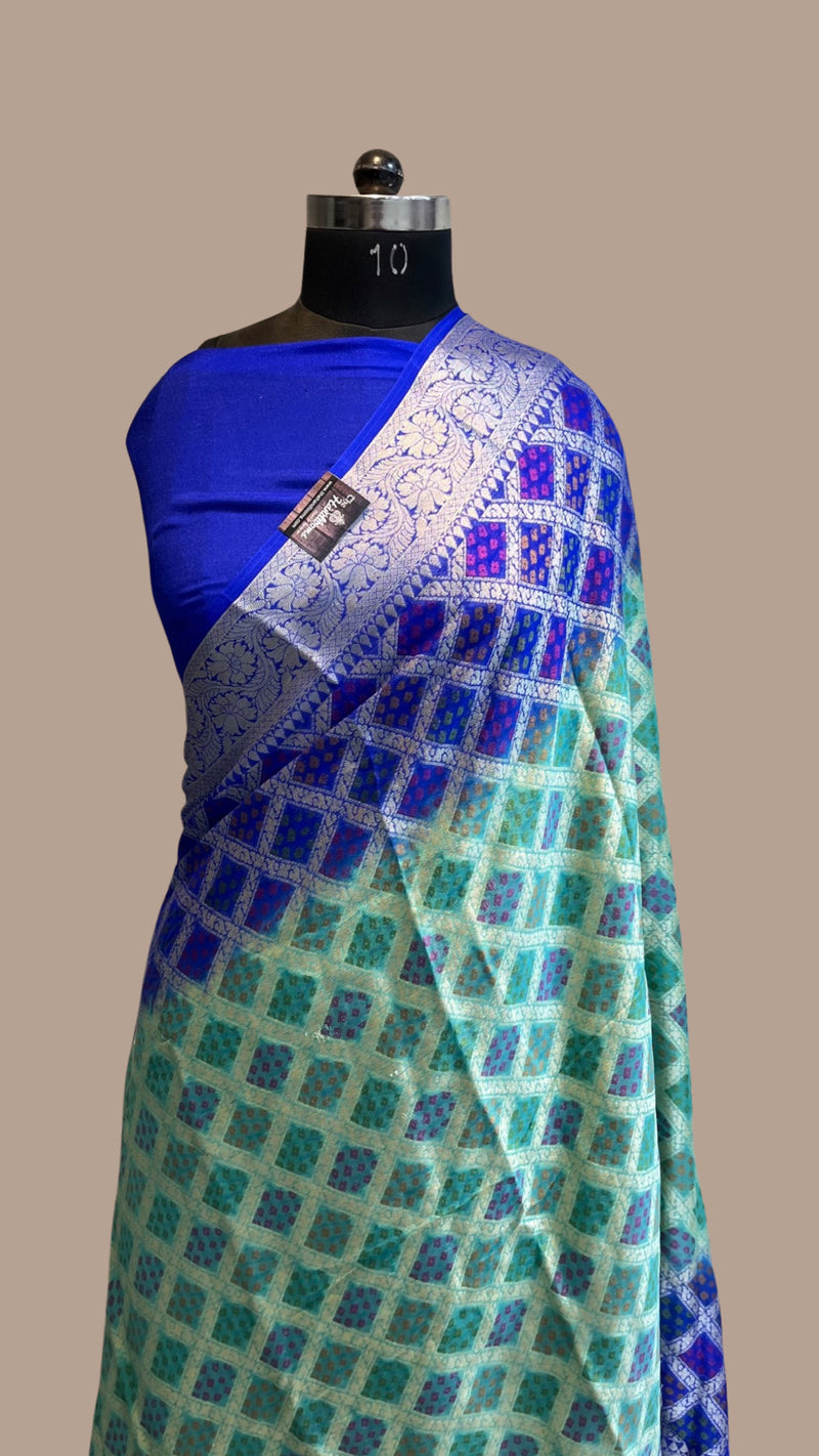 Pure Chiffon Khaddi Banarasi Saree - The Handlooms