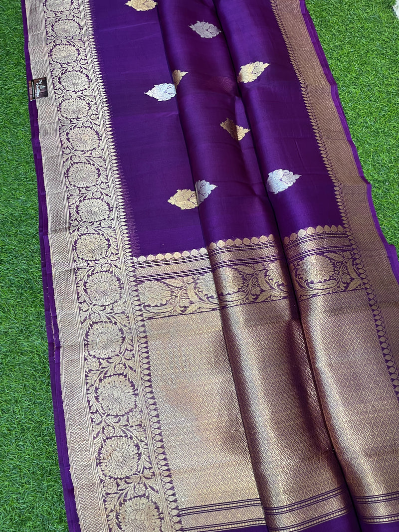 Pure Kora Handloom Banarasi Saree - The Handlooms