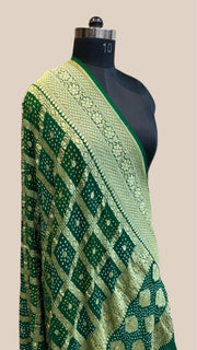Georgette Banarasi Bandhej Handloom Dupatta - The Handlooms
