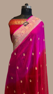 Pure Georgette Banarasi Handloom Saree - The Handlooms