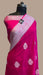 Pink Pure Georgette Banarasi Handloom Saree - The Handlooms