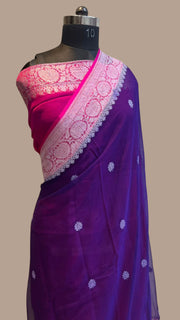 Pure Georgette Banarasi Saree - The Handlooms