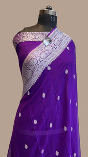 Pure Georgette Banarasi Saree - The Handlooms