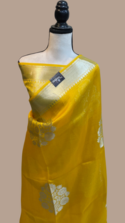 Pure Kora Handloom Banarasi Saree - The Handlooms