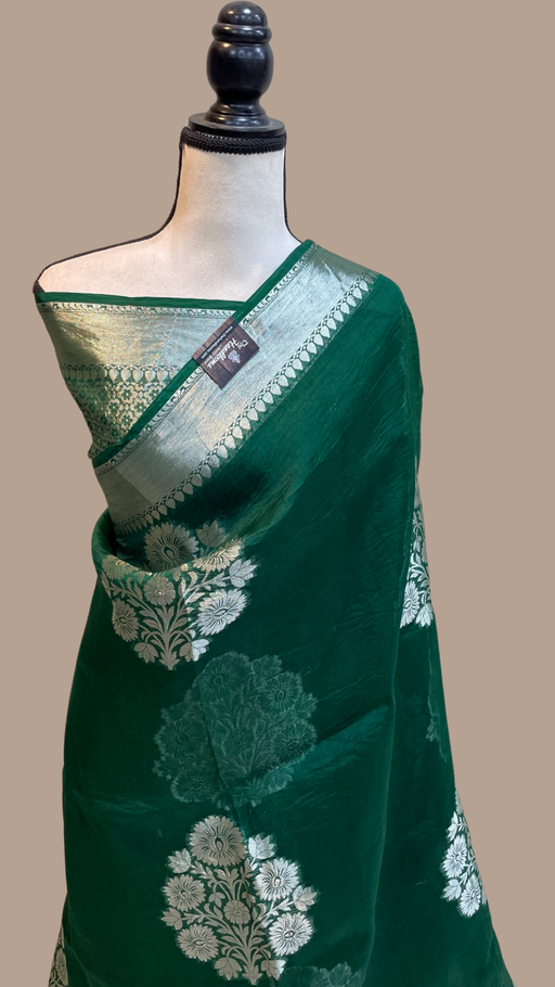 Pure Kora Handloom Banarasi Saree - The Handlooms