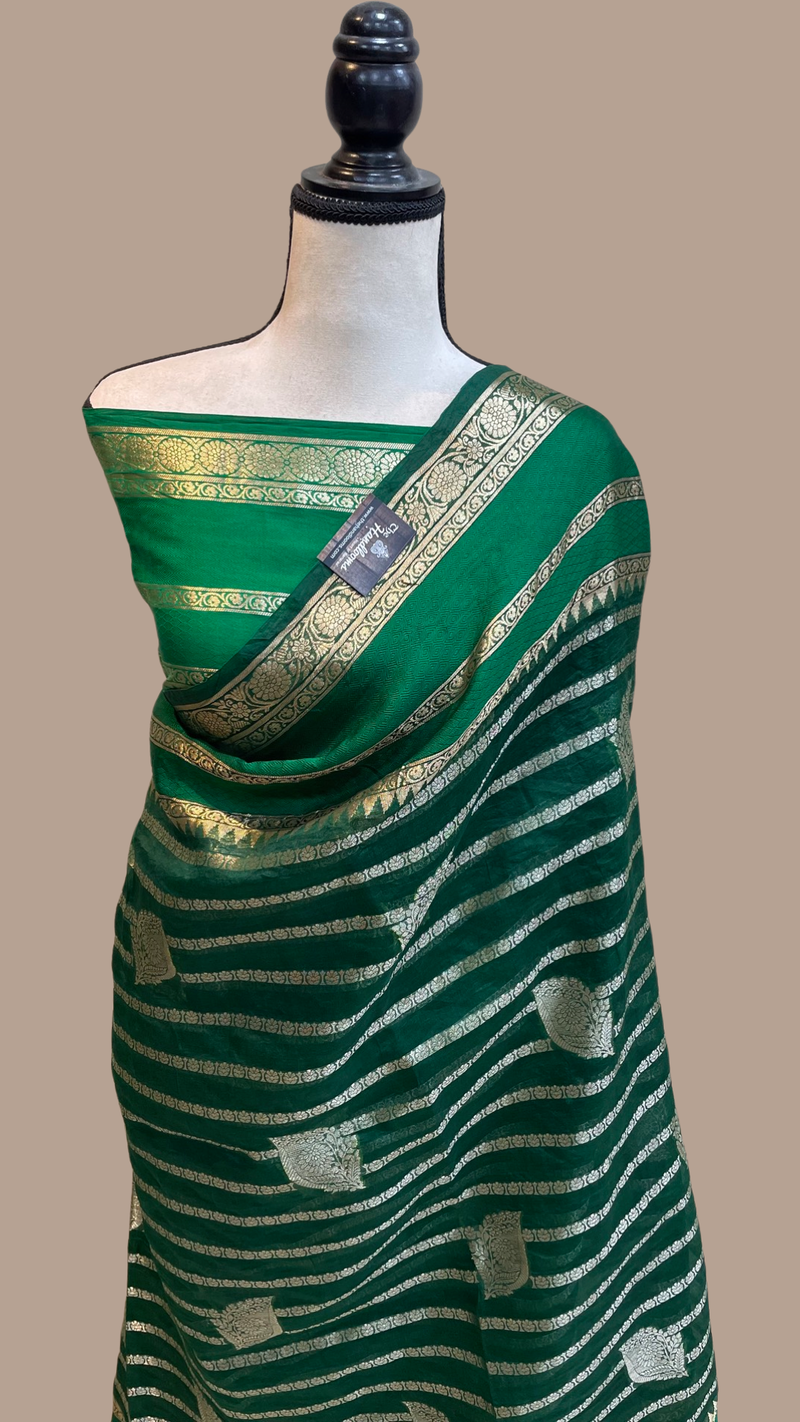Pure Kora Handloom Banarasi Saree - The Handlooms
