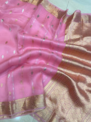 Pure Kora Handloom Banarasi Saree - The Handlooms