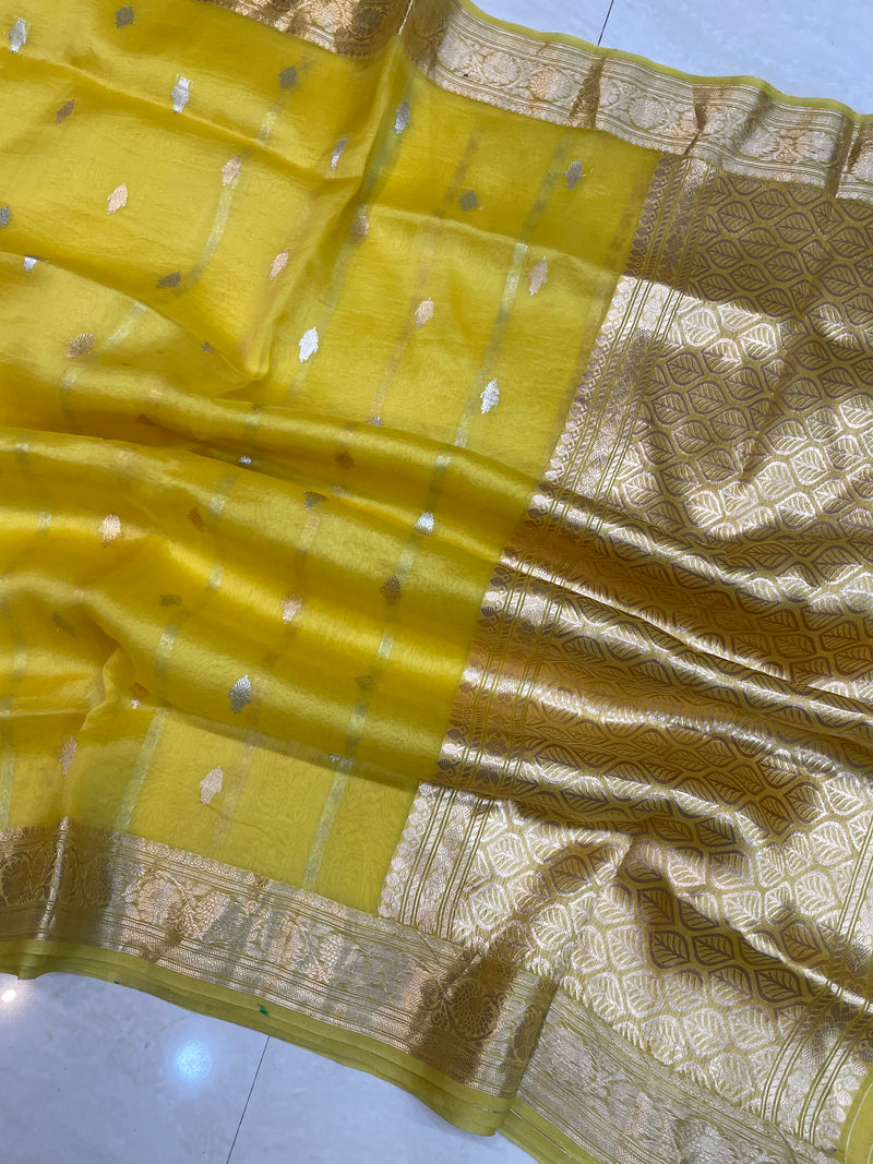 Pure Kora Handloom Banarasi Saree - The Handlooms