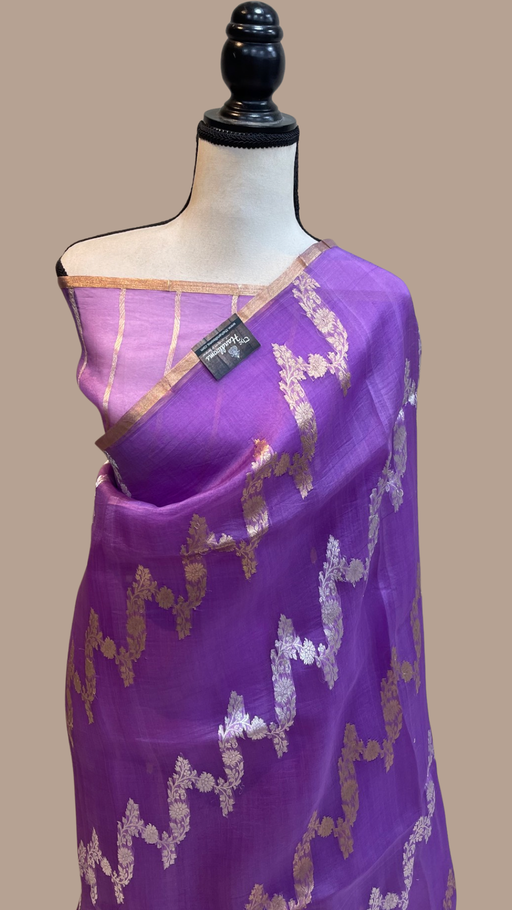 Pure Kora Handloom Banarasi Saree - The Handlooms