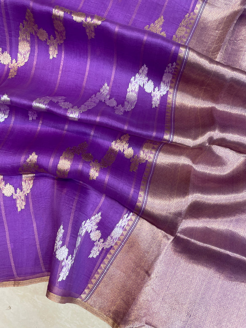 Pure Kora Handloom Banarasi Saree - The Handlooms