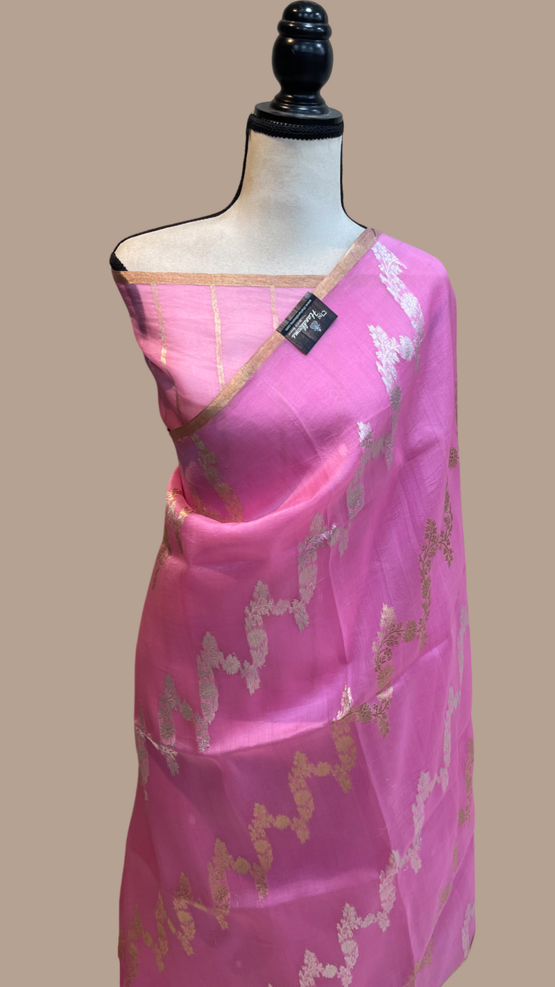 Pure Kora Handloom Banarasi Saree - The Handlooms