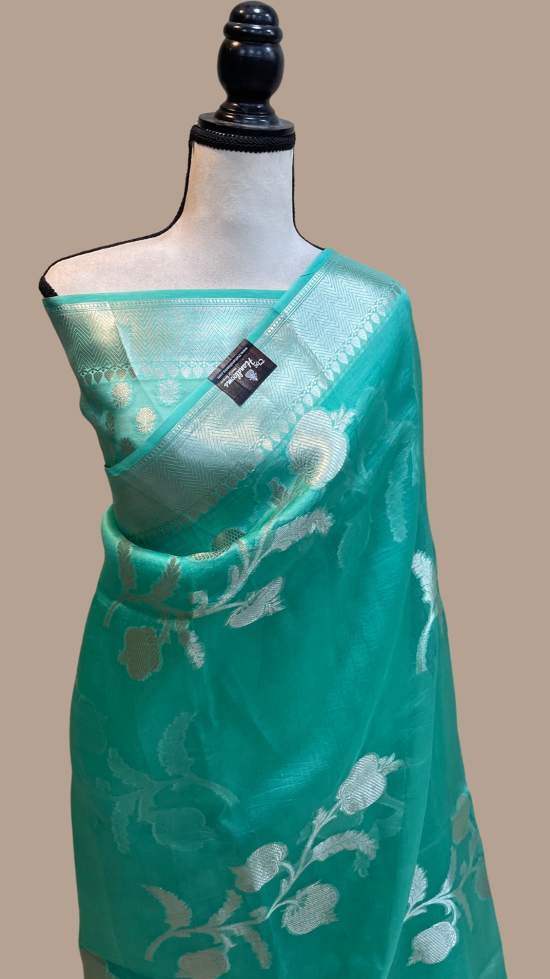 Pure Kora Handloom Banarasi Saree - The Handlooms