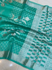 Pure Kora Handloom Banarasi Saree - The Handlooms