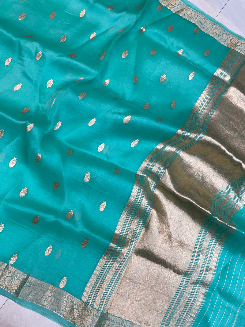 Pure Kora Handloom Banarasi Saree - The Handlooms
