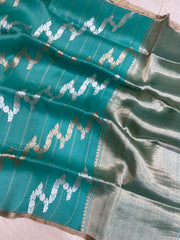 Pure Kora Handloom Banarasi Saree - The Handlooms